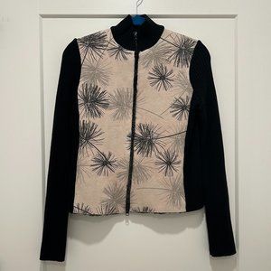 ROBERT KITCHEN Canada faux suede patterned jacket (S)